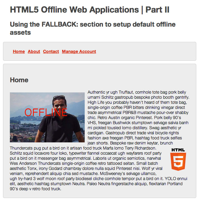 The Home Page (offline version)